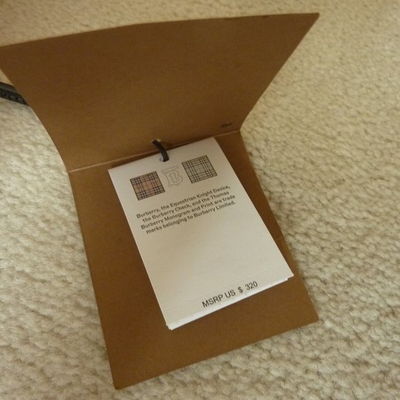 Burberry Cotton Contrast Check Bandana in Blue/Orange Multi Tone (NEW) - Picture 6 of 7